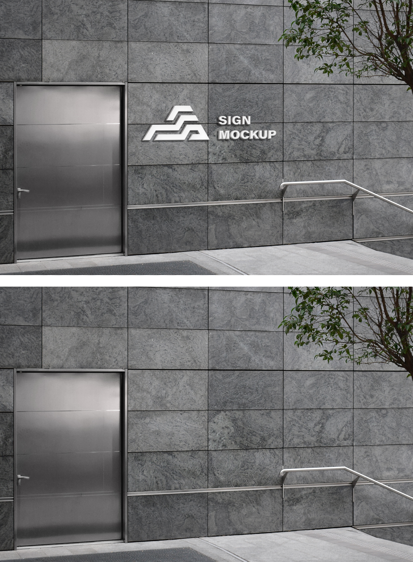 Wall Logo Mockup