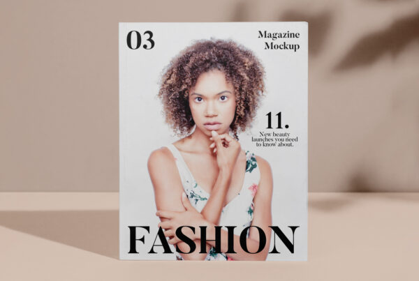 Magazine Cover PSD Mockup