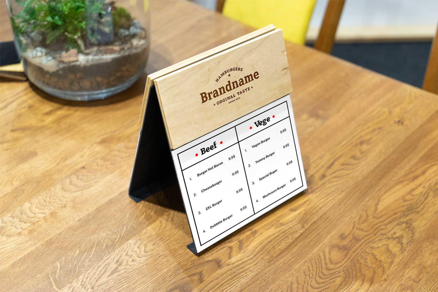 Download Wood Menu PSD Mockup — Mr.Mockup | Graphic Design Freebies