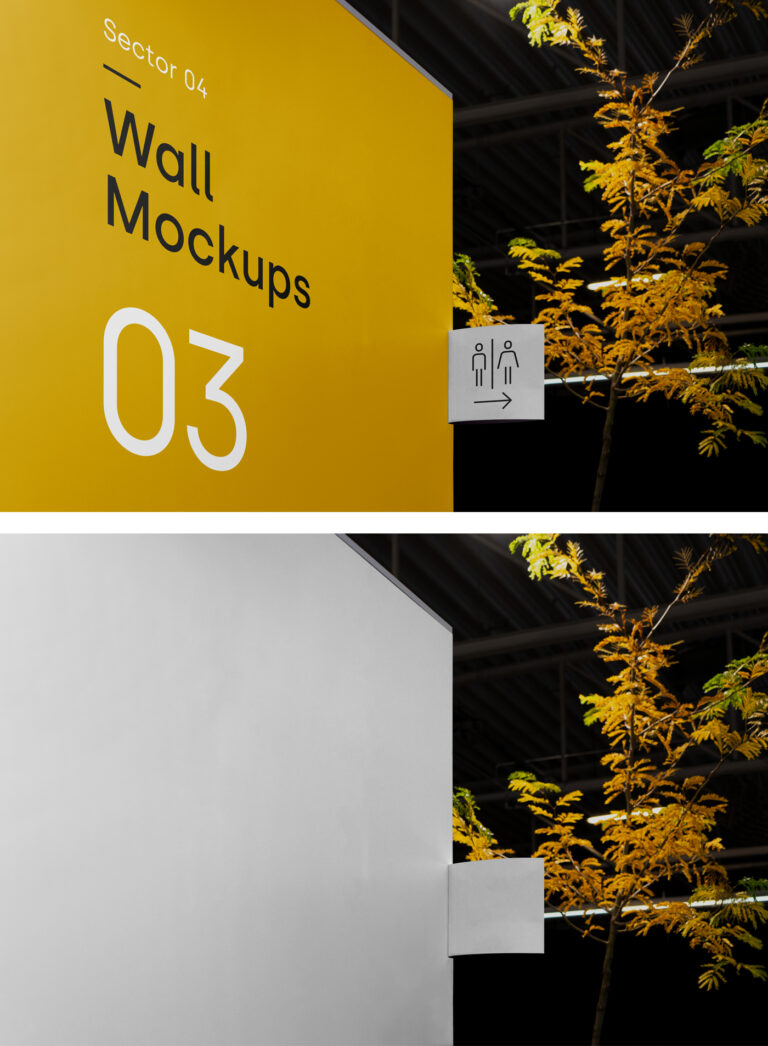 6608+ Wayfinding Mockup Psd