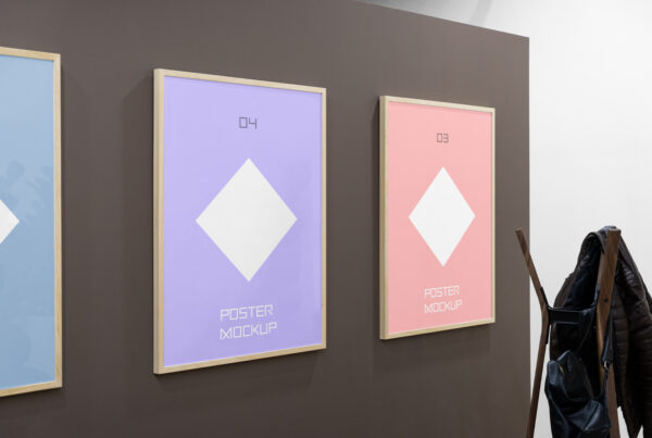 Triple Poster Mockups