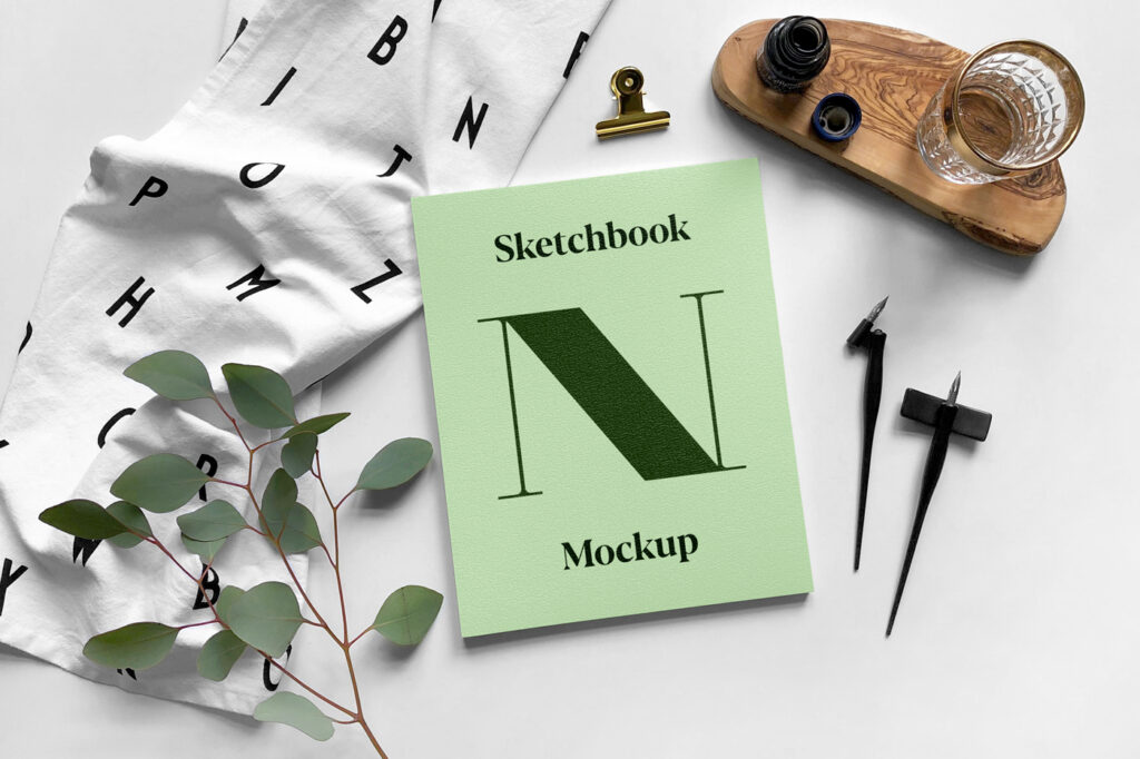 Sketchbook PSD Mockup