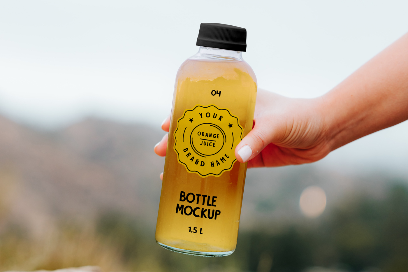 Download Transparent Bottle Mockup — Mr.Mockup | Graphic Design ...