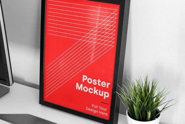 Big Frame Poster Mockup