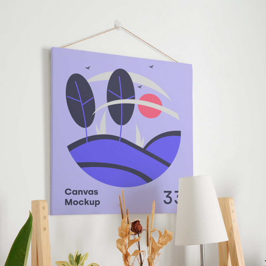 Canvas PSD Mockup