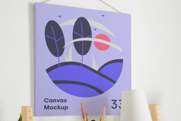 Canvas PSD Mockup