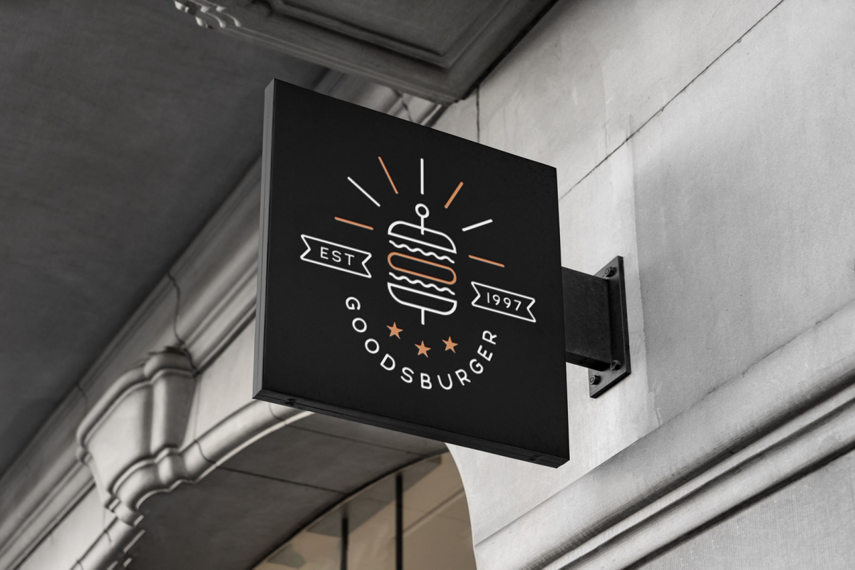 Square Sign Mockup 01 SGM