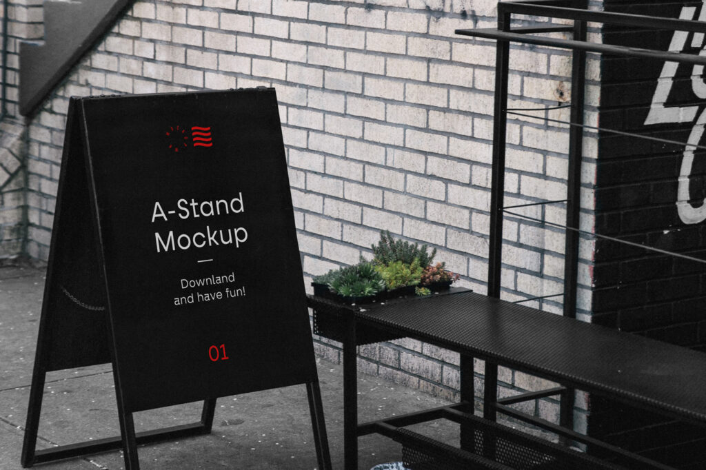 A-Stand Mockup