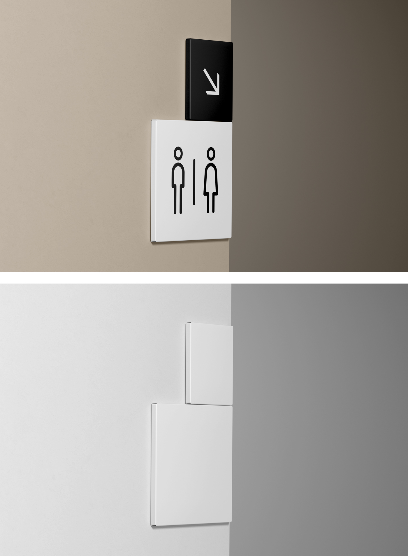 Wayfinding Square Mockup