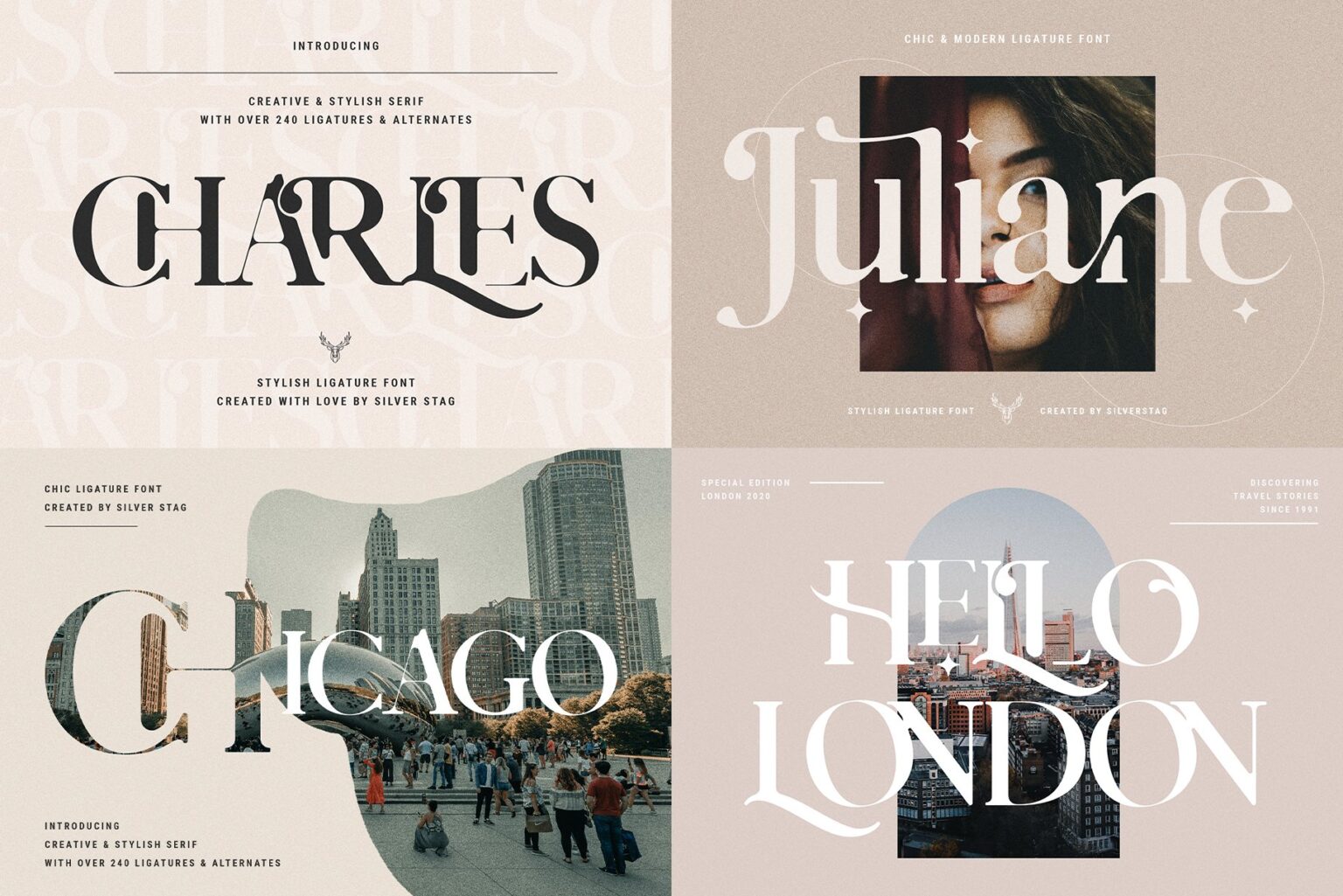 Chic & Modern Font Bundle — PSD Mockups & Freebies | Mr.Mockup