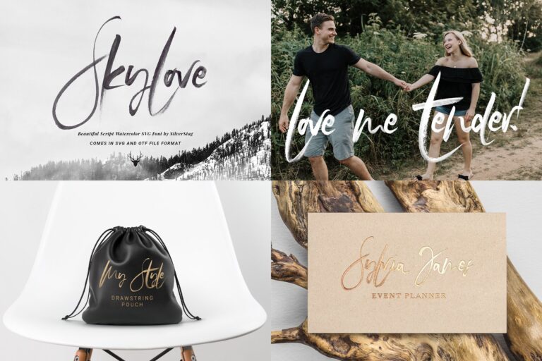 Chic & Modern Font Bundle — PSD Mockups & Freebies | Mr.Mockup