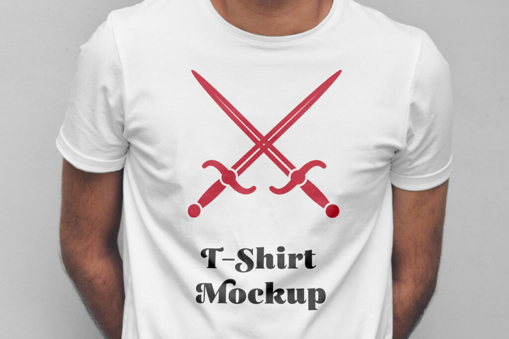 Man with T-Shirt Mockup