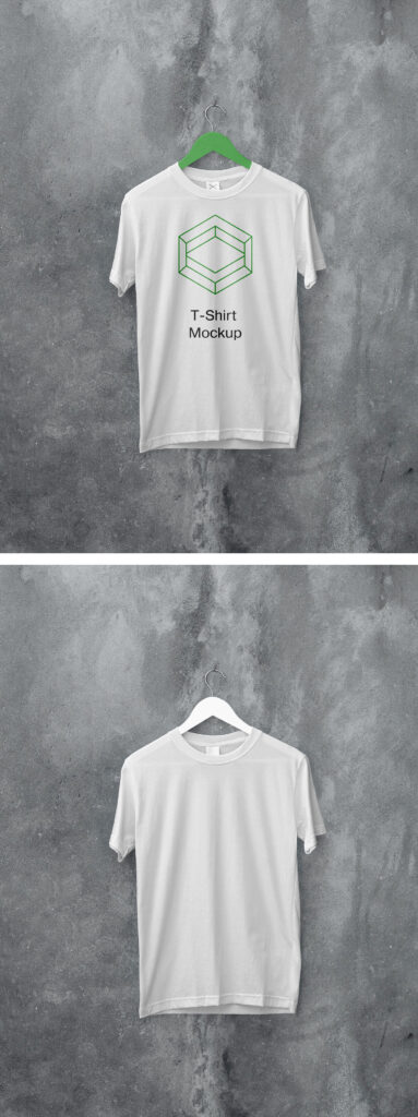 White Hanging T-Shirt Mockup — Mr.Mockup | Graphic Design Freebies