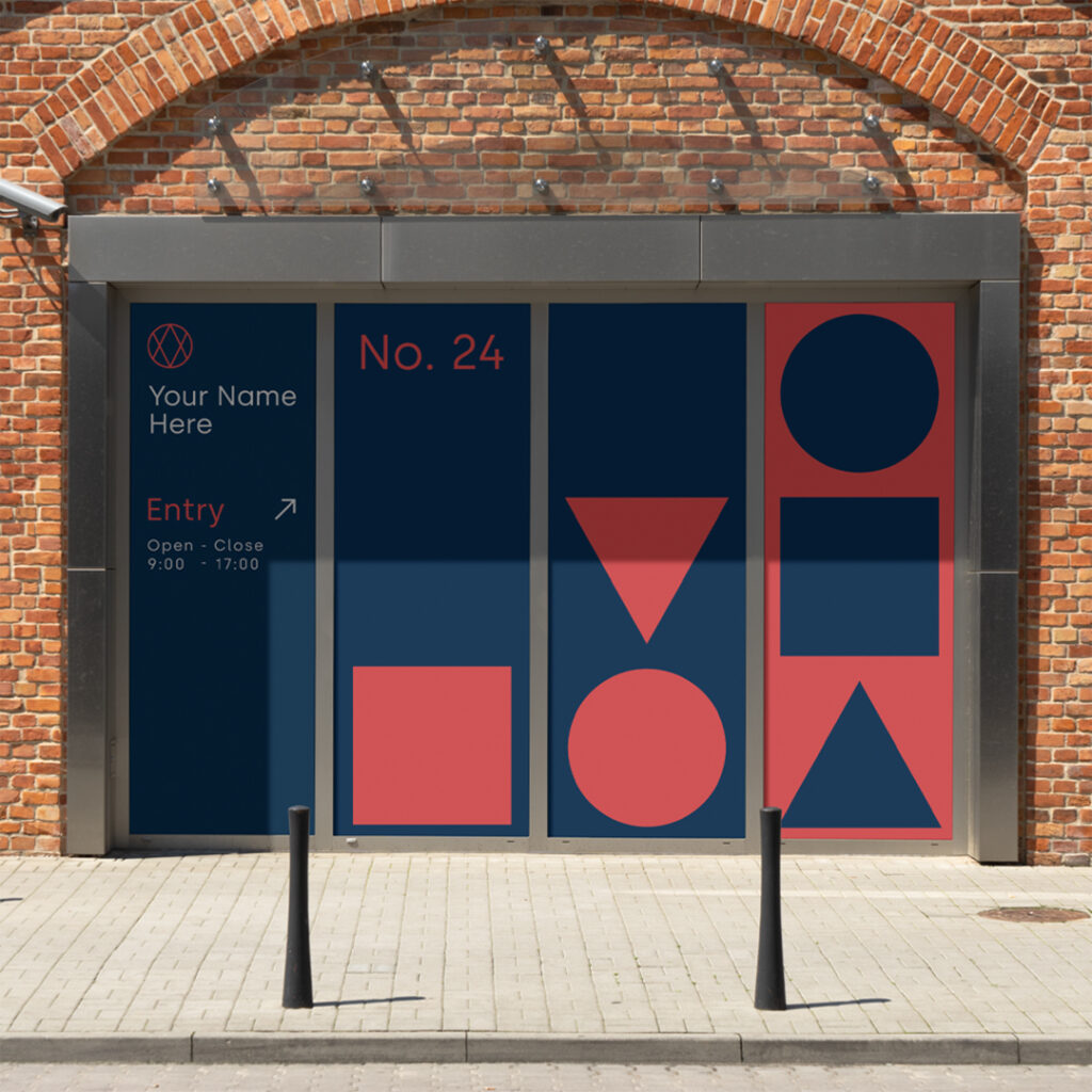 Window Sign PSD Mockup