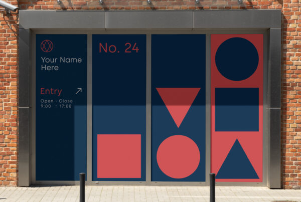 Window Sign PSD Mockup