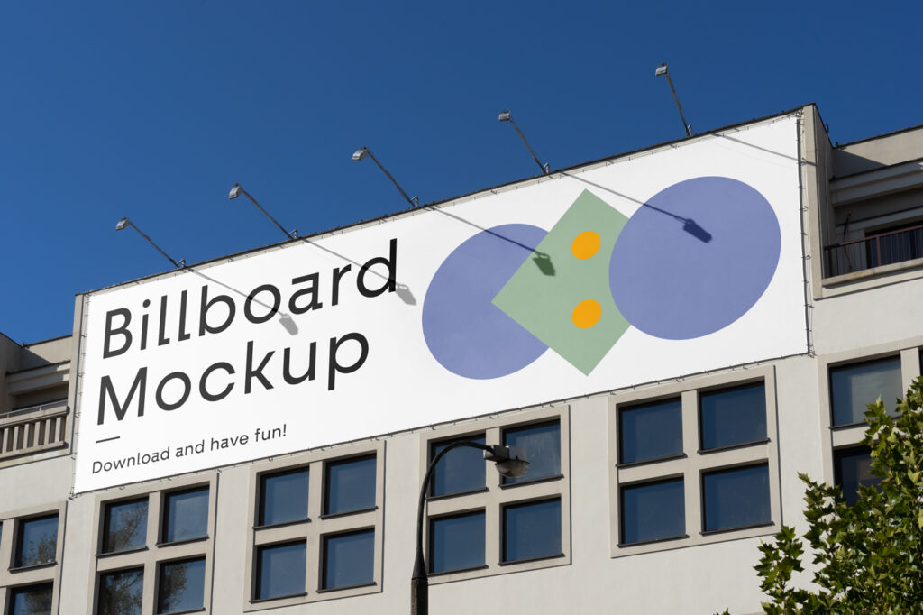 Billboard one the Building Mockup