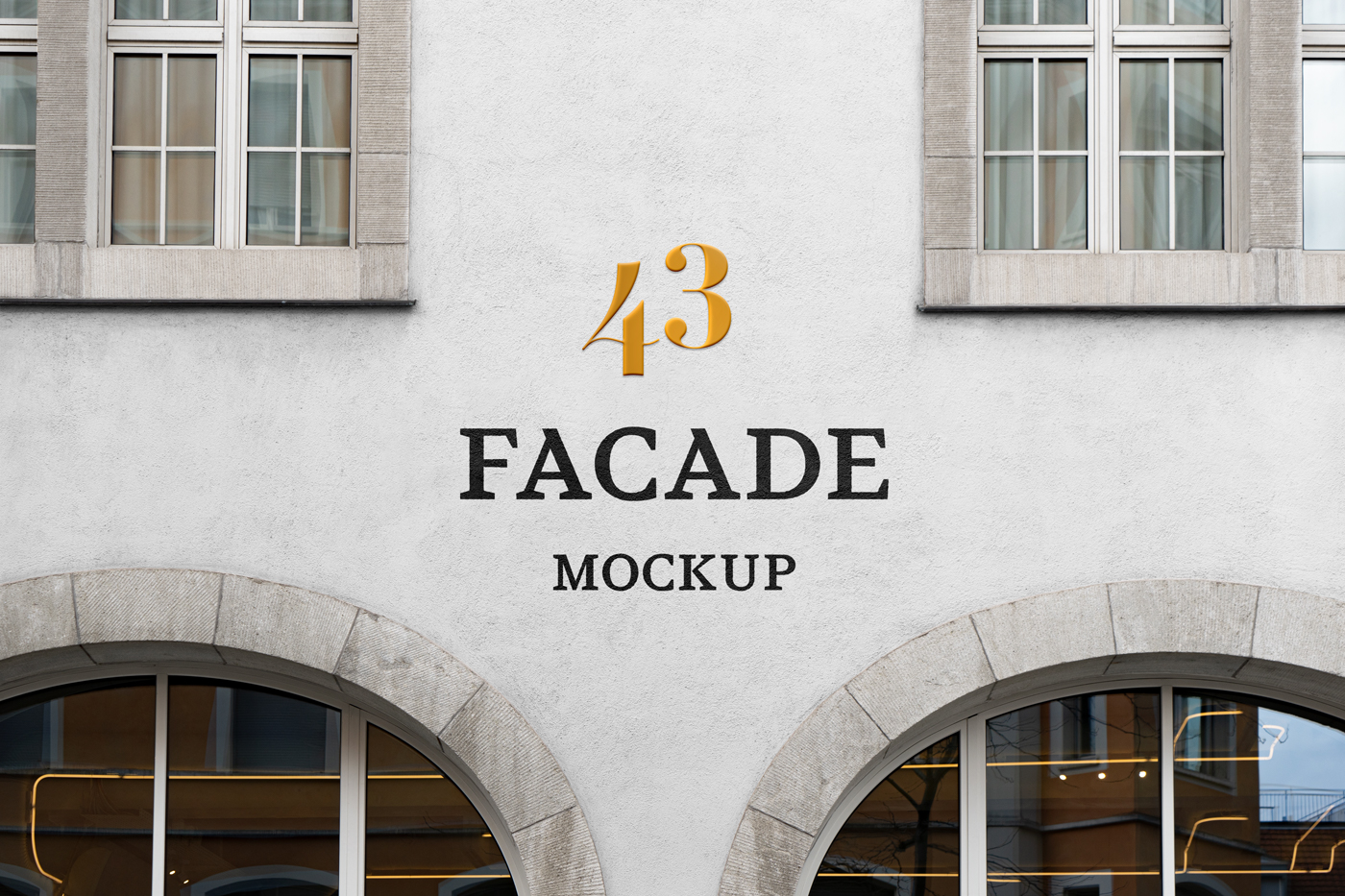 Facade PSD Mockup — Mr.Mockup Graphic Design Freebies