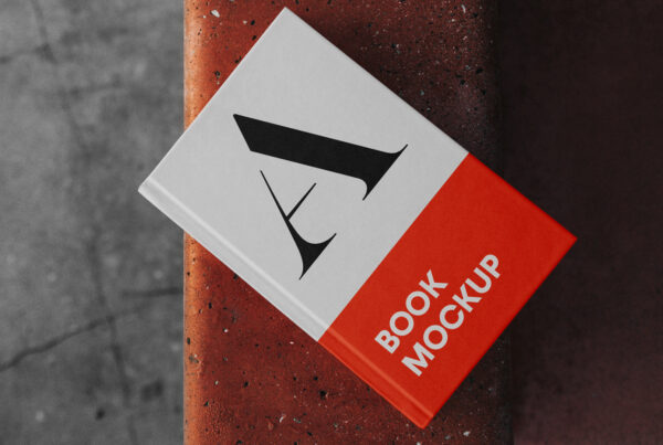 Front Cover Book PSD Mockup