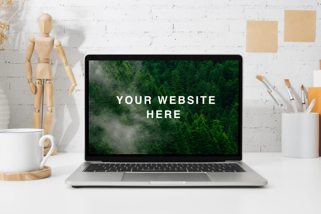 Retina MacBook Workspace Mockup