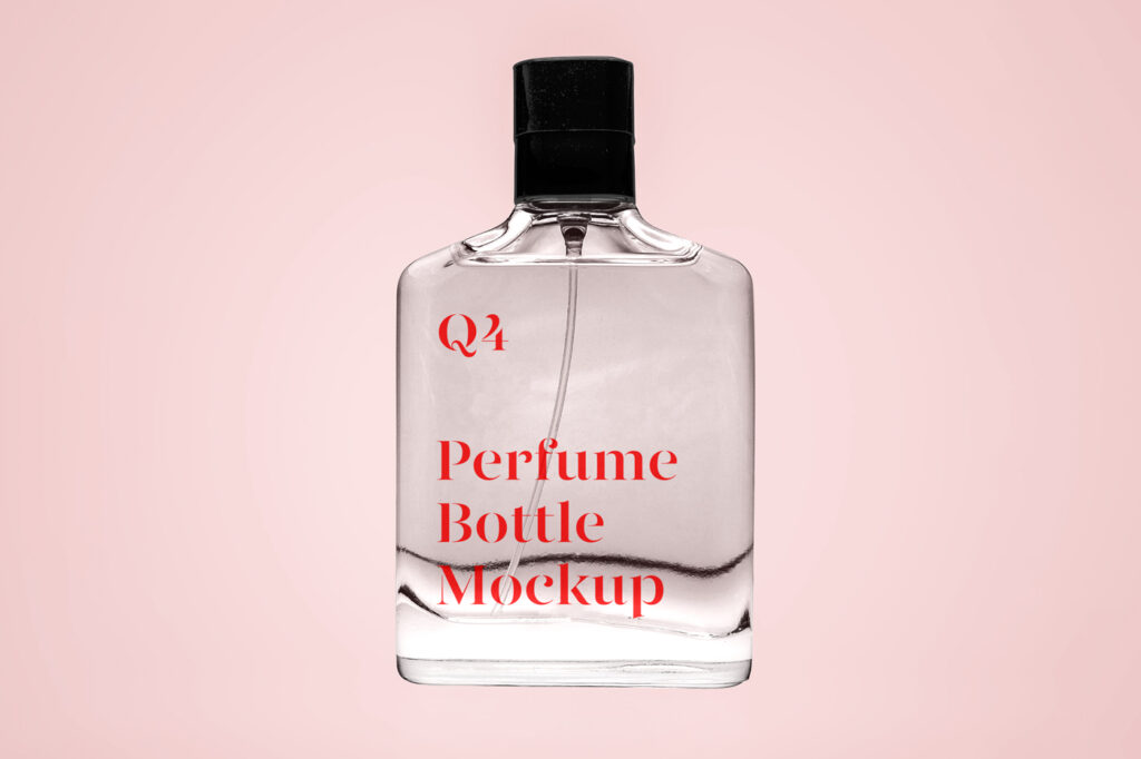 Transparent Perfume Mockup