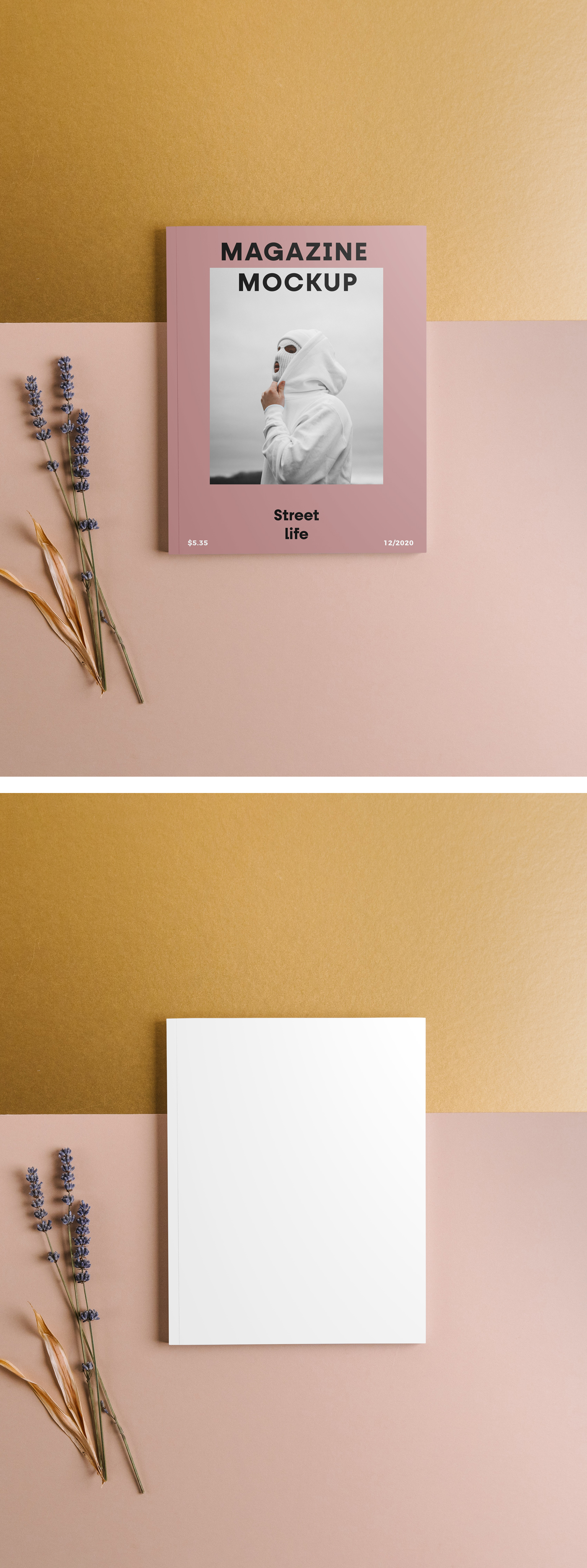 Magazine Front Cover Mockup