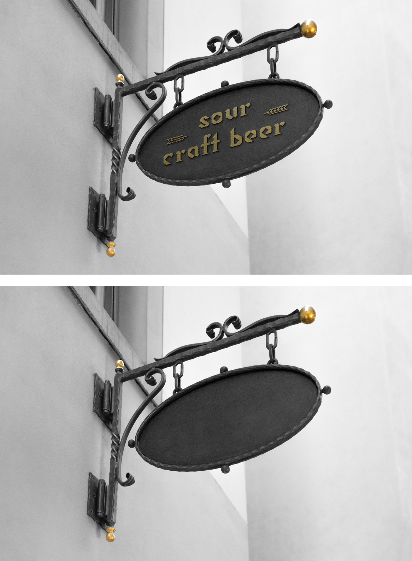 Metal Sign Mockup