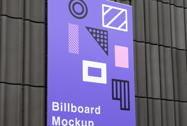 Billboard on Wall Mockup
