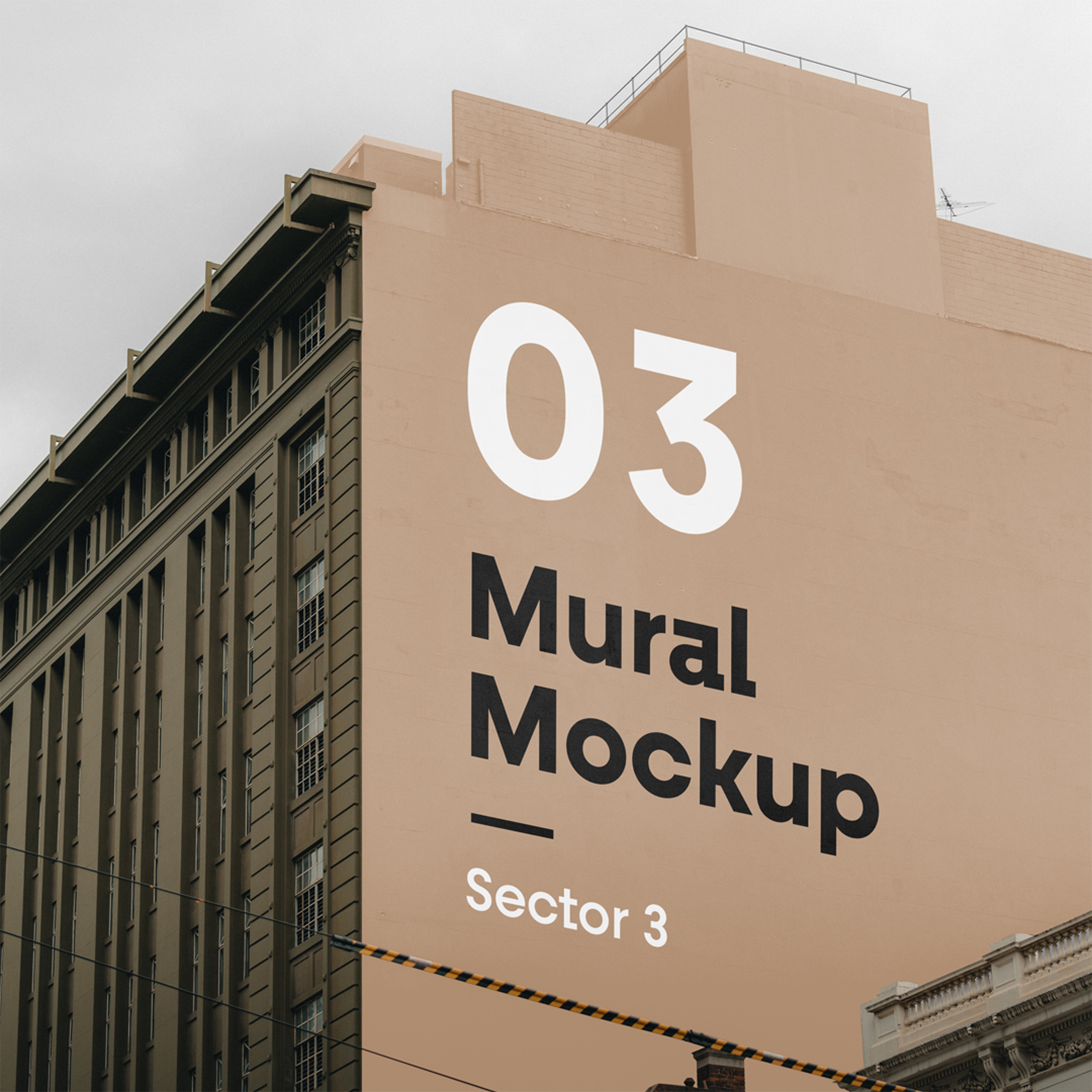 Mural PSD Mockup — Mr.Mockup | Graphic Design Freebies