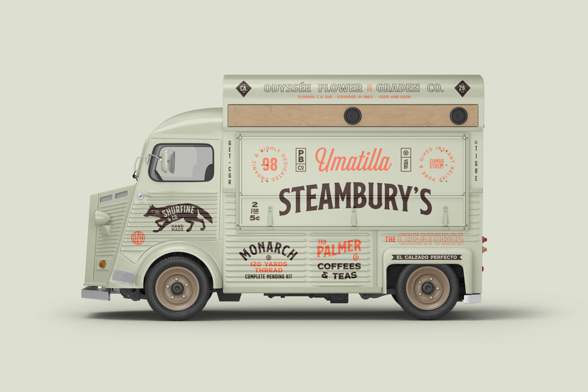 Vintage Truck Mockup 01 VEM