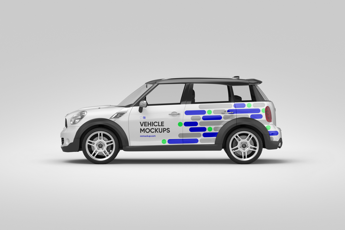 Mini Cooper Car Mockup VEM