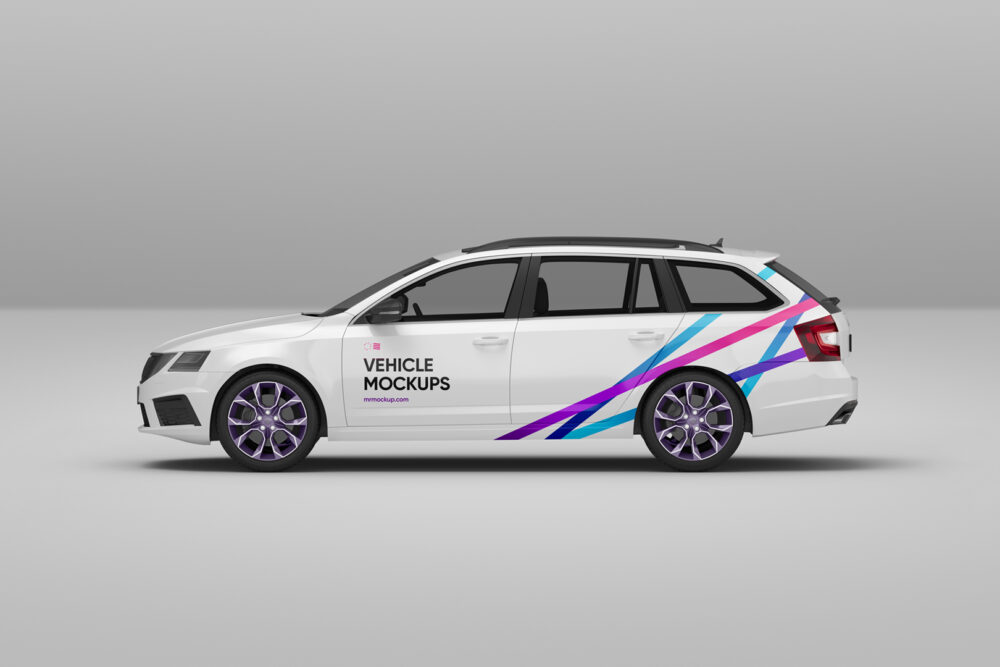 Skoda Car Mockup VEM