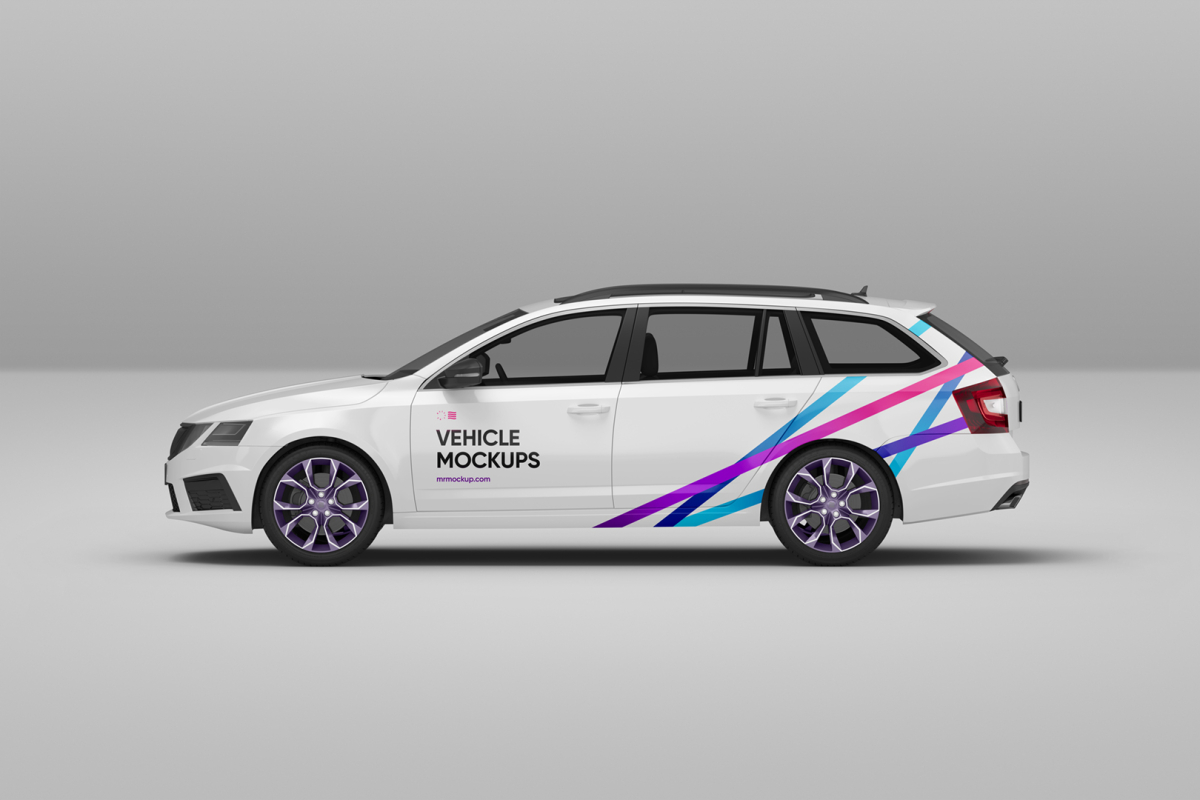 Skoda Car Mockup VEM