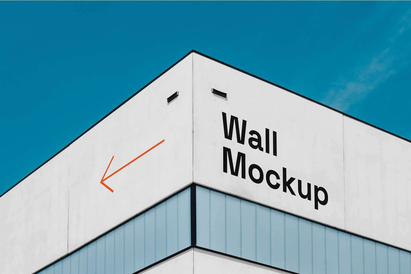 Building Wall Mockup — Mr.Mockup | Graphic Design Freebies