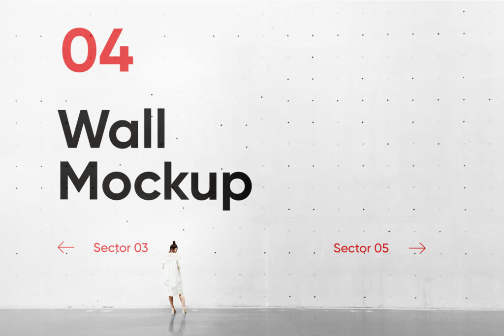 Concrete Wall PSD Mockup