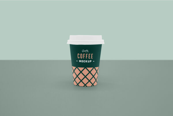 Front Coffee Cup Mockup