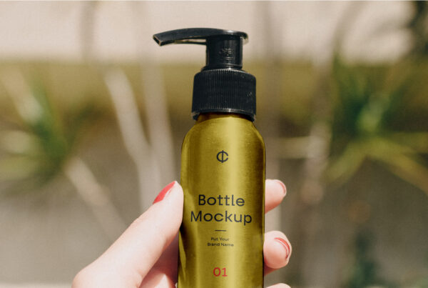 Metal Bottle PSD Mockup