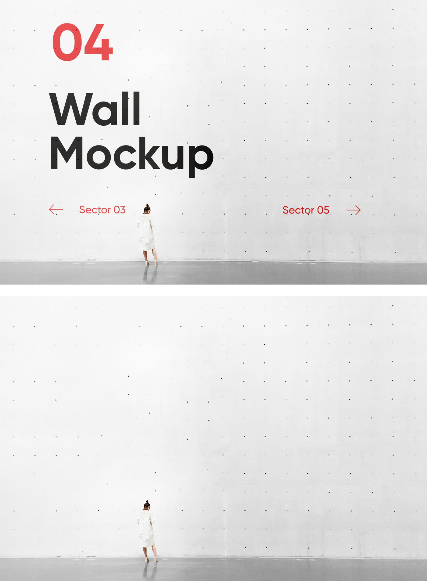 Concrete Wall PSD Mockup — Mr.Mockup Graphic Design Freebies