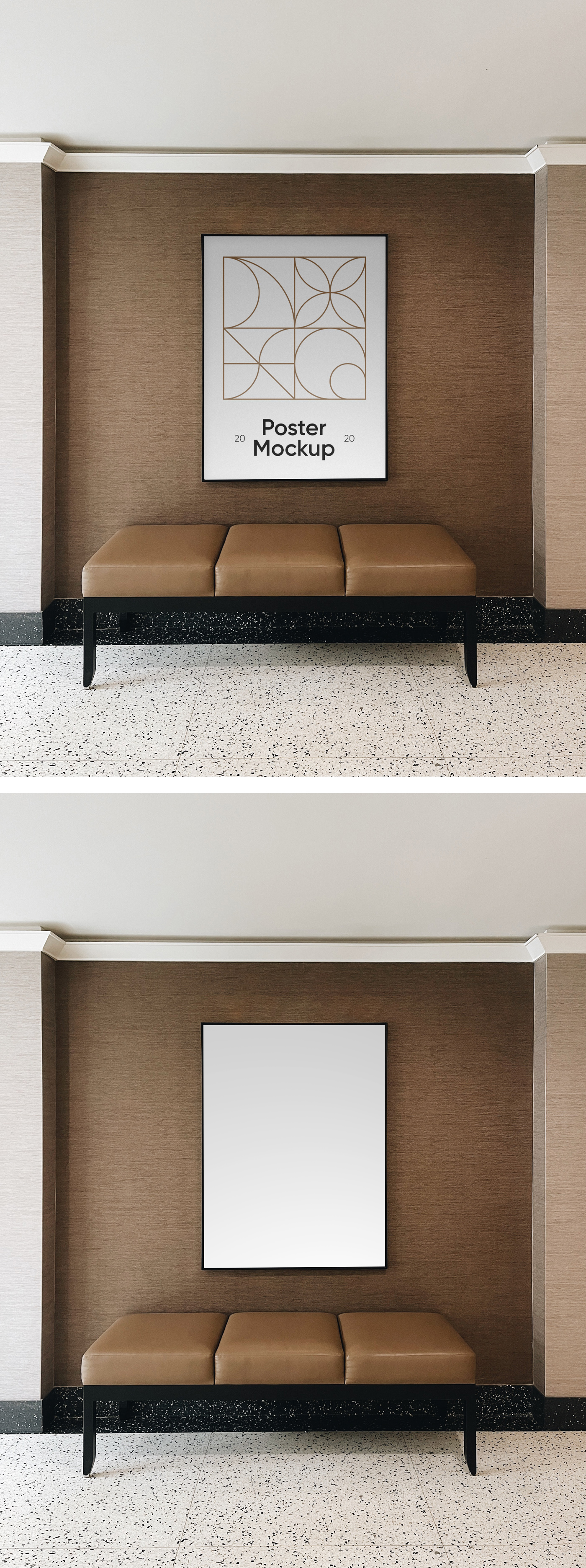 Poster in Hotel Mockup