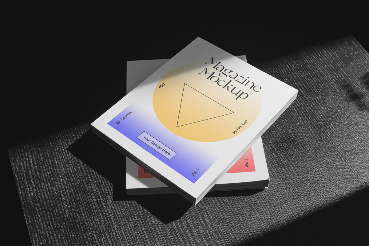 Four Magazine Mockups 04 MMV1