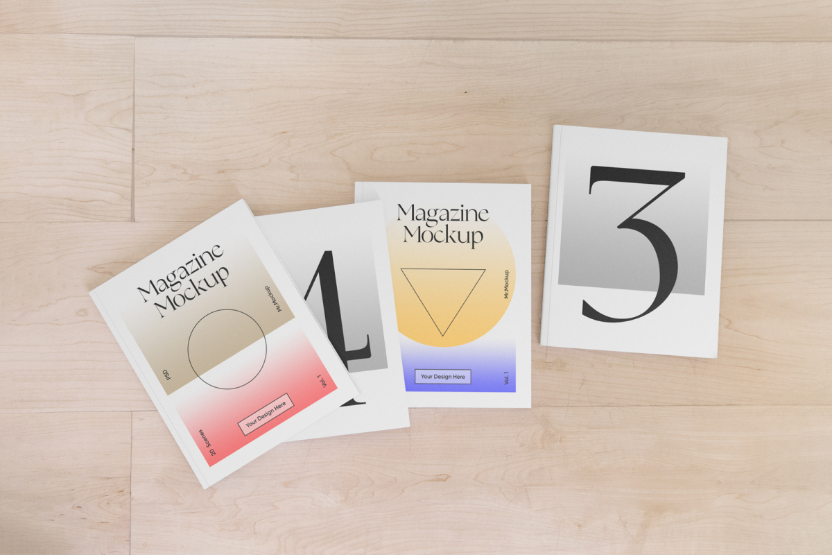 Four Magazine Mockups 08 MMV1