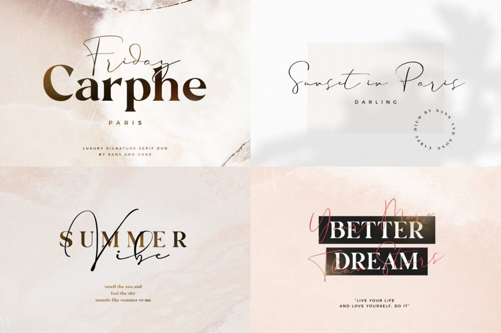 The Modern Elegant Font Bundle — PSD Mockups | Mr.Mockup