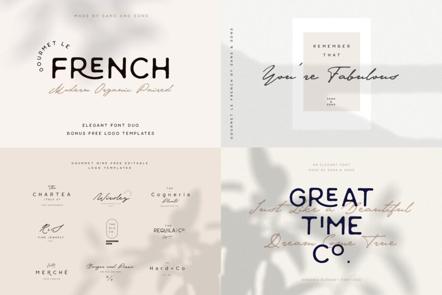 The Modern Elegant Font Bundle — PSD Mockups | Mr.Mockup