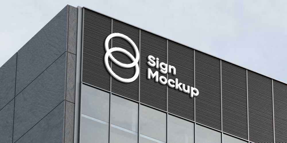 Building Sign Mockup