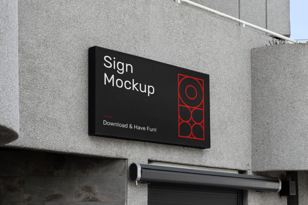 Sign on Building Vol.1 Mockup
