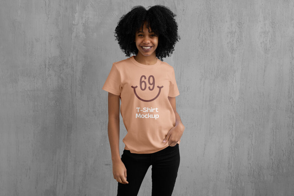 Women T-Shirt PSD Mockup