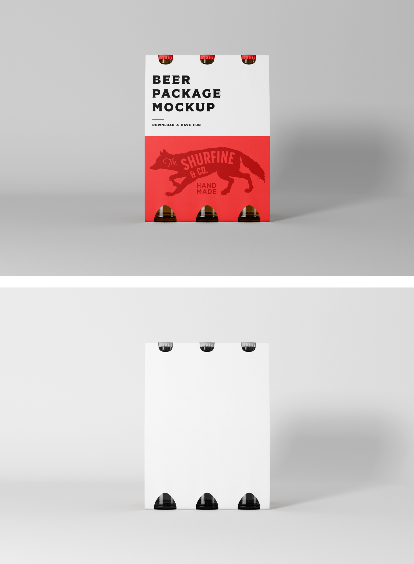 Beer Package Mockup — Mr.Mockup