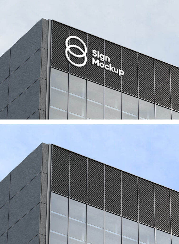 Building Sign Mockup — Mr.Mockup | Graphic Design Freebies