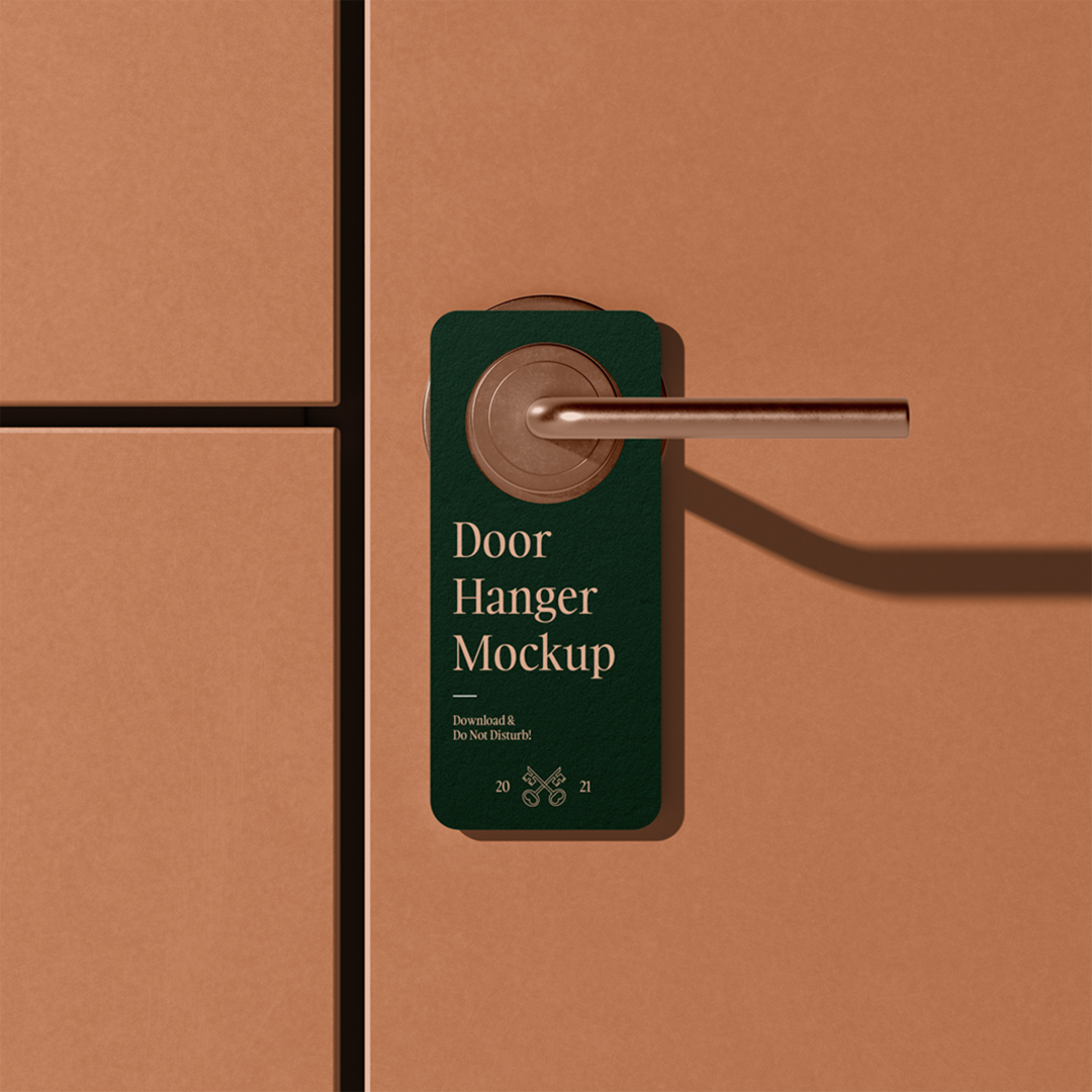 Door Hanger Mockup — Mr.Mockup | Graphic Design Freebies