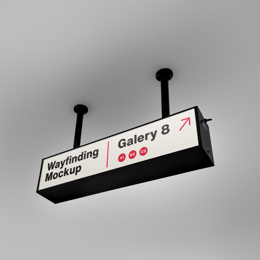 Wayfinding Rectangle Mockup