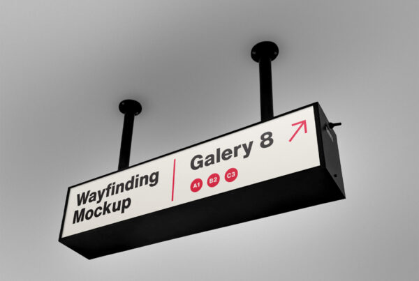 Wayfinding Rectangle Mockup